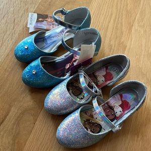 Toddler 11 new princess heels shoes Anna Elsa Ariel Rapunzel Tiana Moana Belle